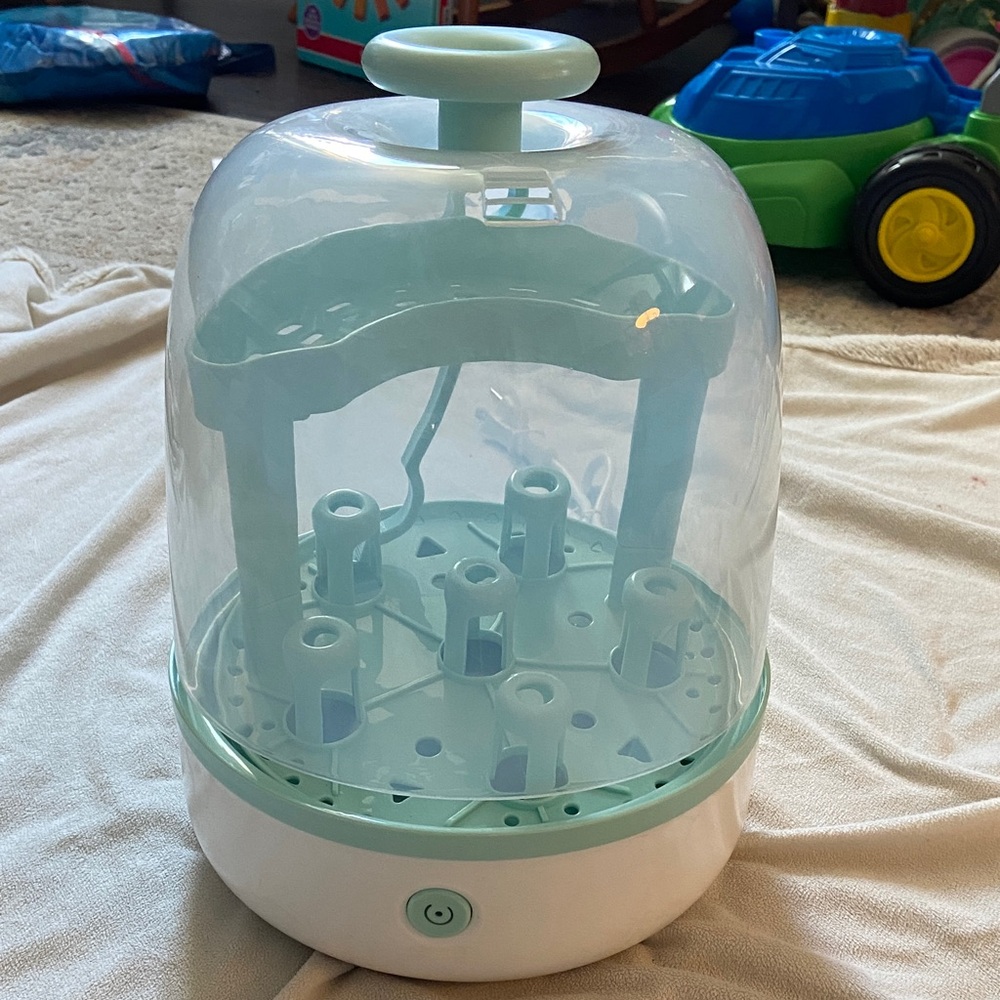 Mint and White Kids Toy Sanitizer